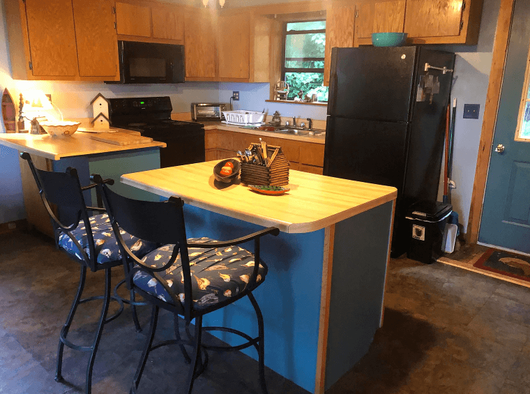 Fully stocked modern kitchen