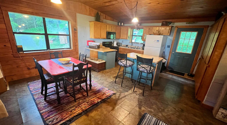 A glimpse inside the cabin