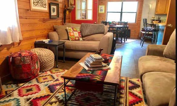 A glimpse inside the cabin