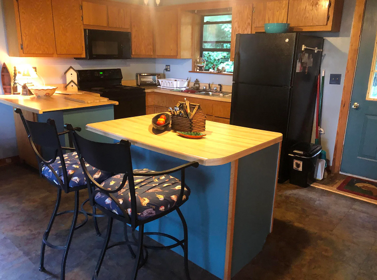 A glimpse inside the cabin